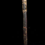 Unique wooden ritual figure / drum handle from Nepal. Wonderful patina of use. Provenance: former private collection from Germany.