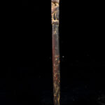 Unique wooden ritual figure / drum handle from Nepal. Wonderful patina of use. Provenance: former private collection from Germany.