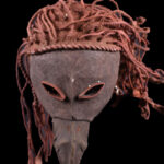 Ceremonial bird mask - Plant fibre - Chokwe - Congo