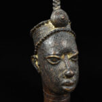 Head of a Queen - Bronze - IFE - Benin