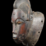 Dance mask - Wood - Baule - Ivory Coast