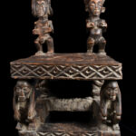Royal Seat - Wood- Chokwe - DR Congo