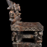 Royal Seat - Wood- Chokwe - DR Congo