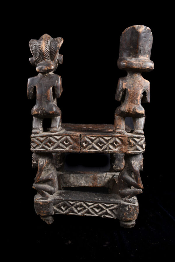 Royal Seat - Wood- Chokwe - DR Congo