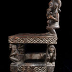 Royal Seat - Wood- Chokwe - DR Congo