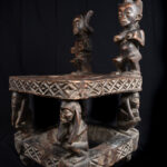 Royal Seat - Wood- Chokwe - DR Congo