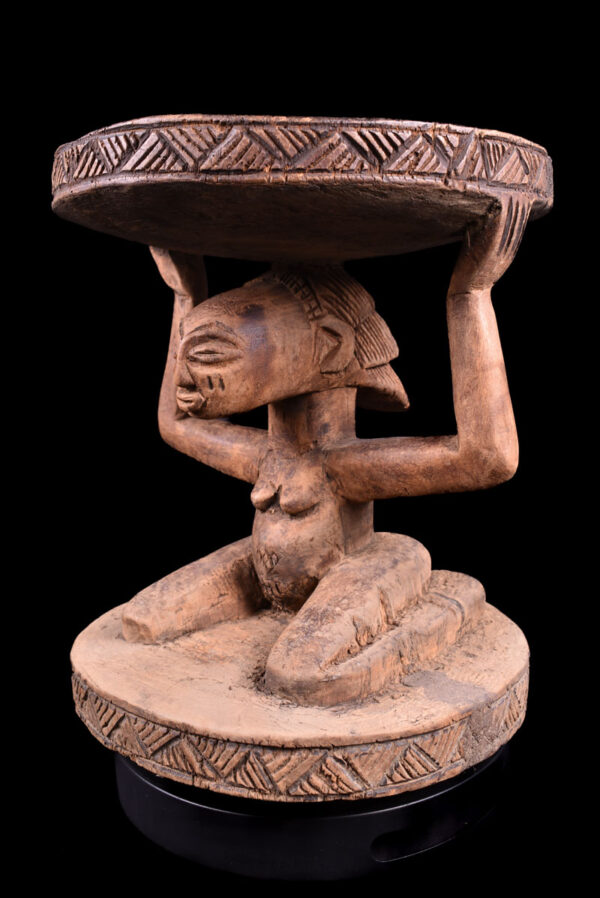 Stool - Wood - Luba - DR Congo