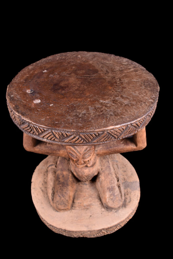 Stool - Wood - Luba - DR Congo