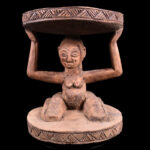 Stool - Wood - Luba - DR Congo