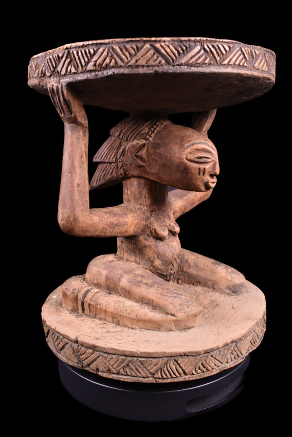 Stool - Wood - Luba - DR Congo