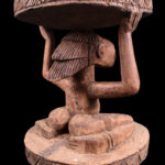 Stool - Wood - Luba - DR Congo
