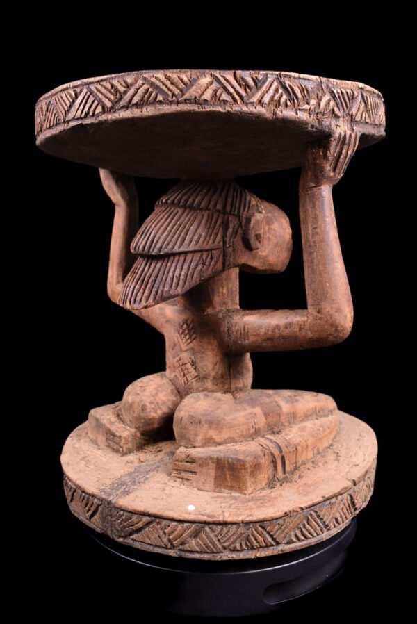 Stool - Wood - Luba - DR Congo