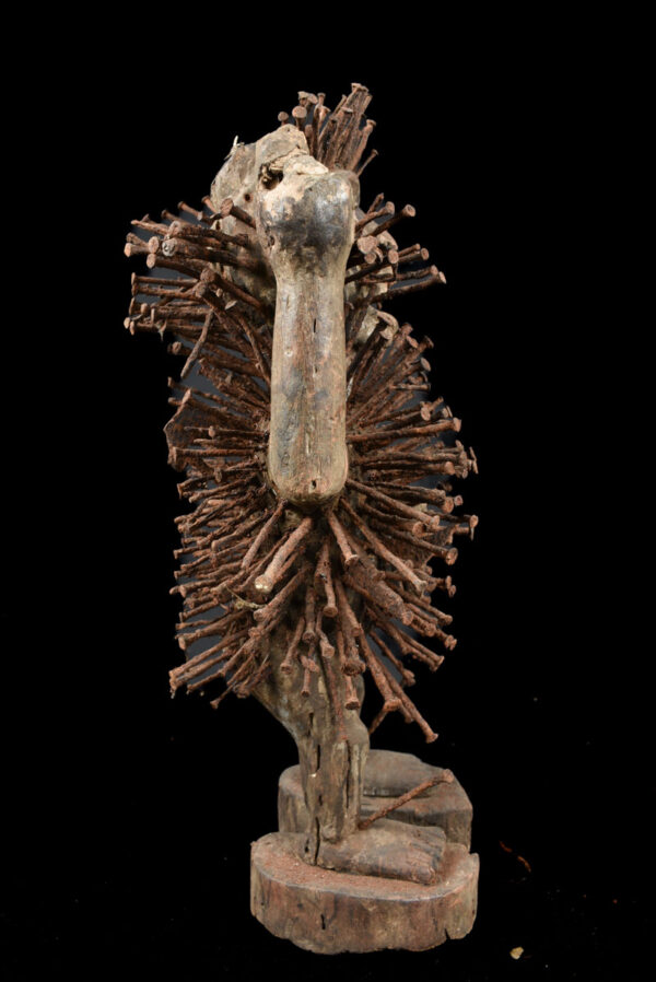 Nkisi Figure - Wood, Nails - Yombe - Congo