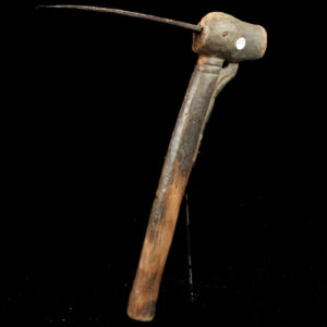 Ceremonial Axe - Metal, Wood - Lobi - Burkina Faso