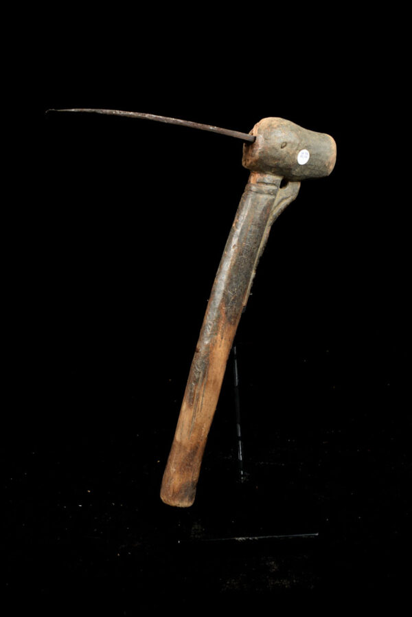 Ceremonial Axe - Metal, Wood - Lobi - Burkina Faso