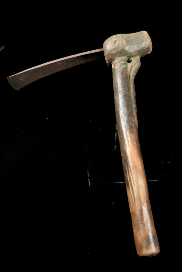 Ceremonial Axe - Metal, Wood - Lobi - Burkina Faso
