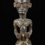 King ancestral figure - Wood - Ndengese - DR Congo