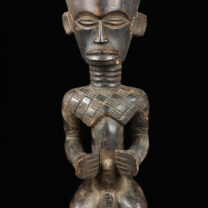 King ancestral figure - Wood - Ndengese - DR Congo