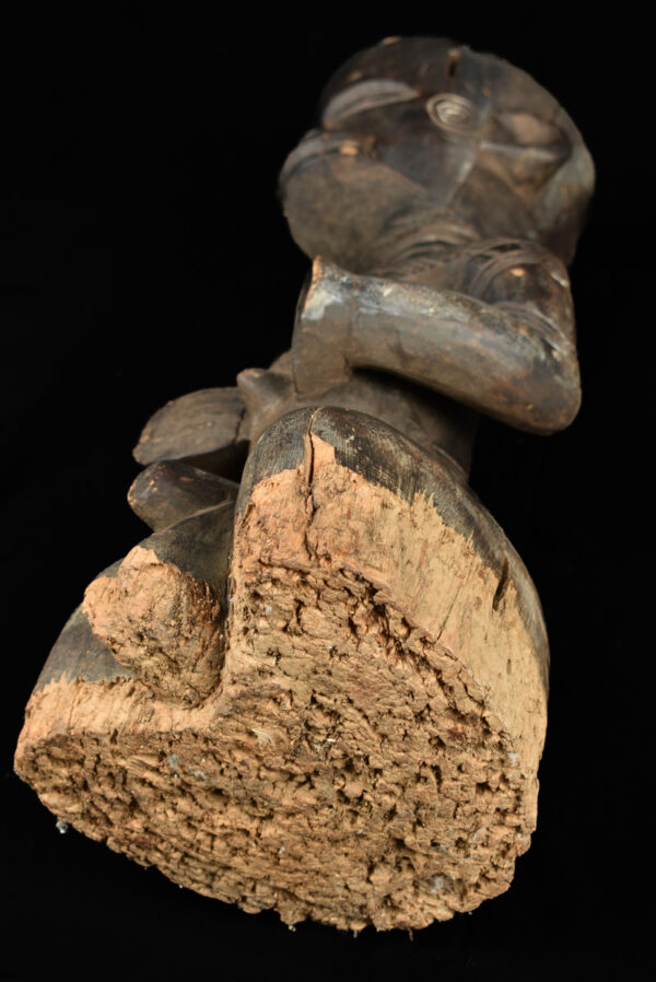 King ancestral figure - Wood - Ndengese - DR Congo