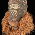 Kakunga mask - Textile, Wood, Raphia - Yaka - Congo