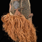 Kakunga mask - Textile, Wood, Raphia - Yaka - Congo