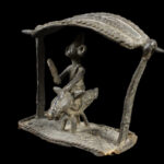 Horse rider figure - Bronze- Sao / Kotoko - Chad