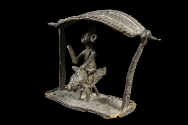 Horse rider figure - Bronze- Sao / Kotoko - Chad