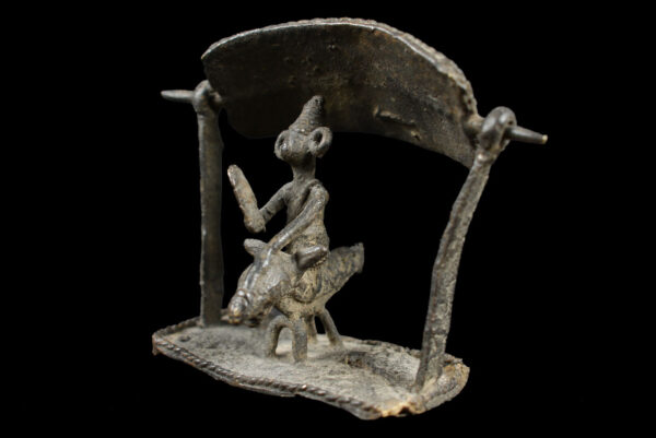 Horse rider figure - Bronze- Sao / Kotoko - Chad