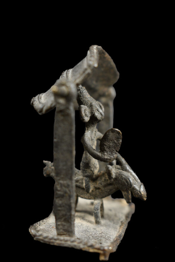 Horse rider figure - Bronze- Sao / Kotoko - Chad