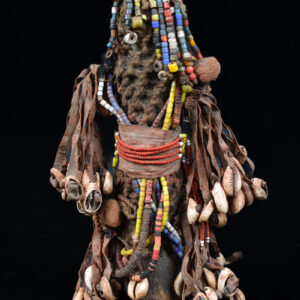 Fertility Doll - Wood, Shells, Beads - Namji - Cameroon
