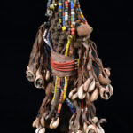Fertility Doll - Wood, Shells, Beads - Namji - Cameroon