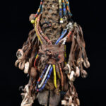 Fertility Doll - Wood, Shells, Beads - Namji - Cameroon