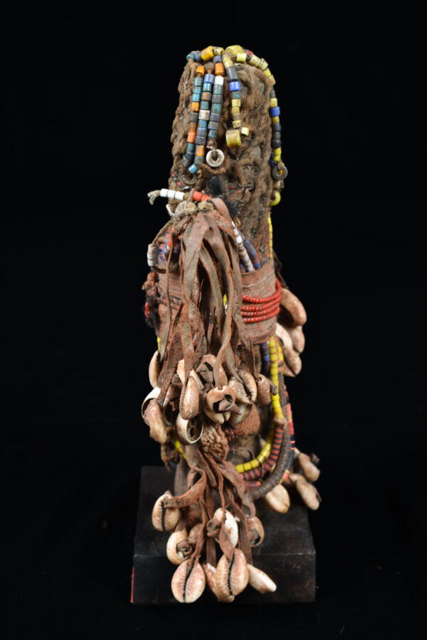 Fertility Doll - Wood, Shells, Beads - Namji - Cameroon