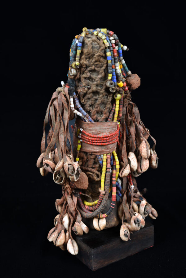 Fertility Doll - Wood, Shells, Beads - Namji - Cameroon