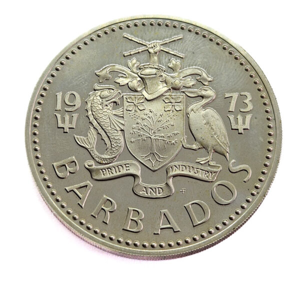 Barbados 5 Dollars 1973 Elizabeth II