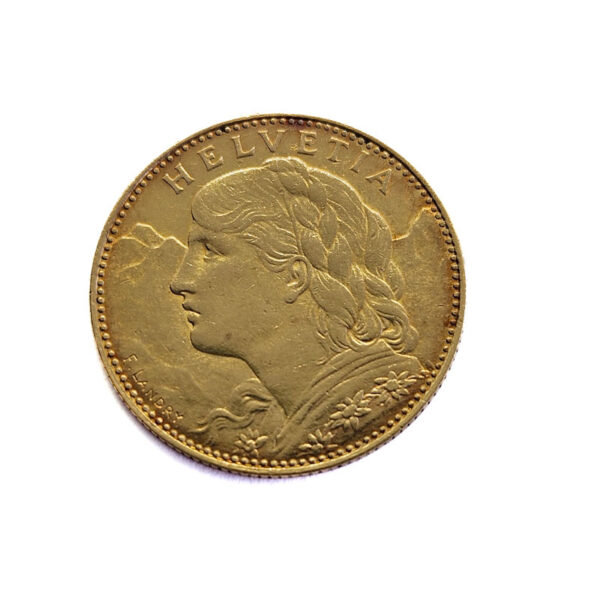 Switzerland 10 Francs 1922 Helvetia