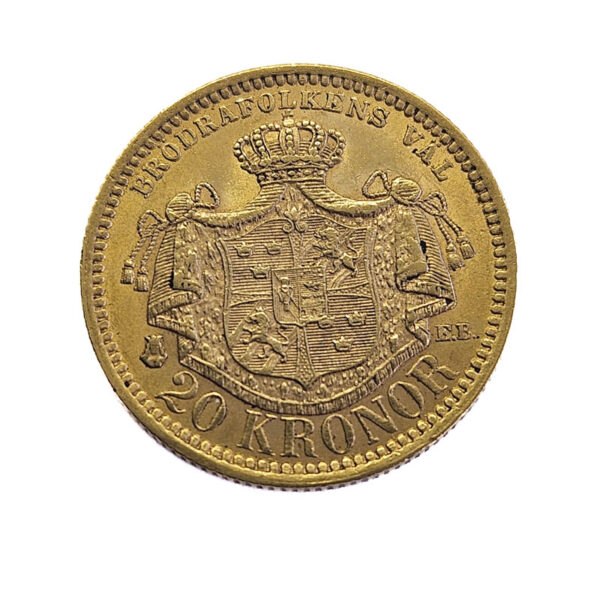 Sweden 20 Kroner 1879 Oscar II