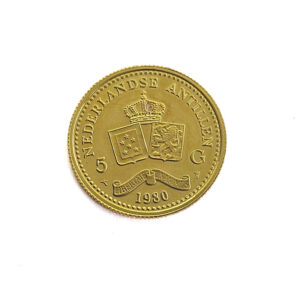 Netherlands Antilles 5 Gulden 1980 Beatrix