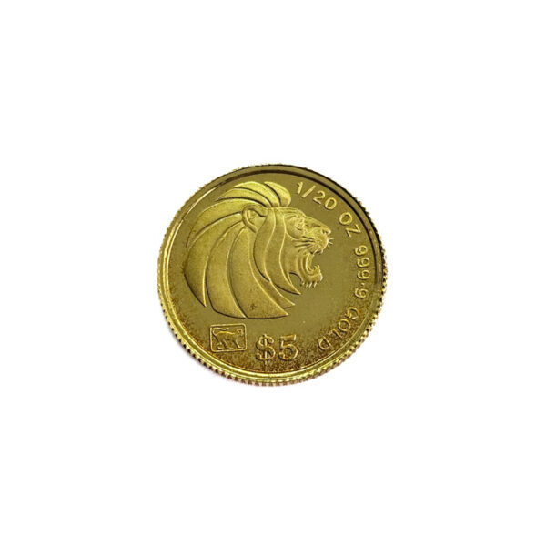 Singapore 5 Dollars 1992 Lion`s head