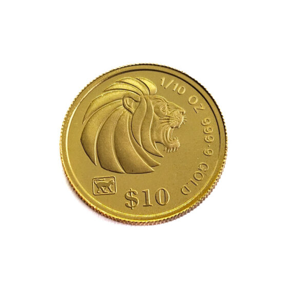 Singapore 10 Dollars 1992 Lion`s head