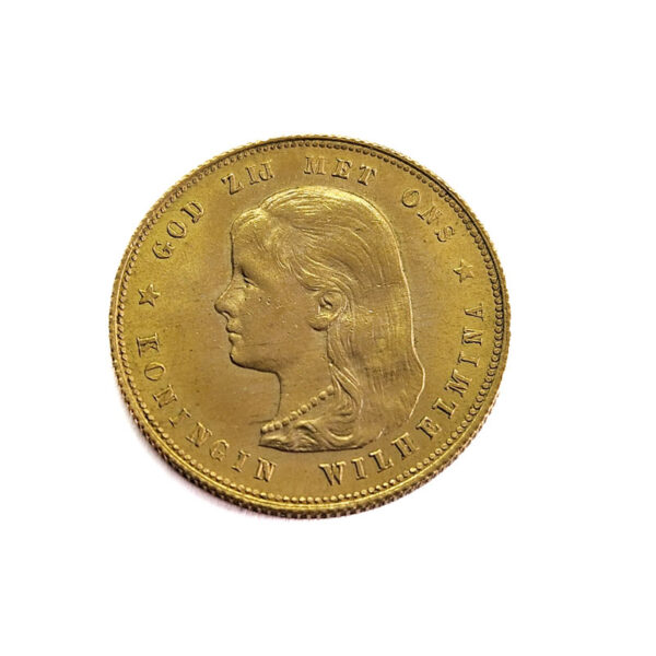 Nederland 10 Gulden 1897 Parels vast - Wilhelmina