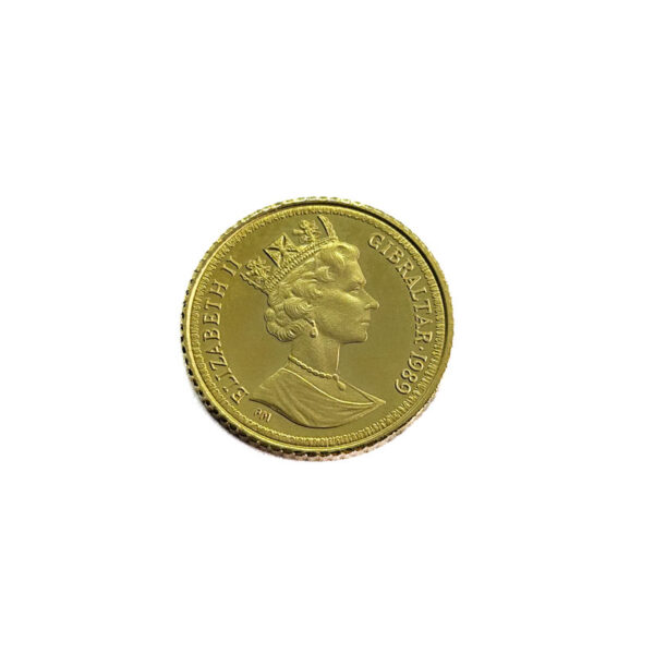 Gibraltar 1/4 Sovereign 1989 Elizabeth II