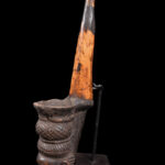 Ceremonial Pipe - Clay, Bone - Bamun - Cameroon