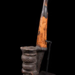 Ceremonial Pipe - Clay, Bone - Bamun - Cameroon