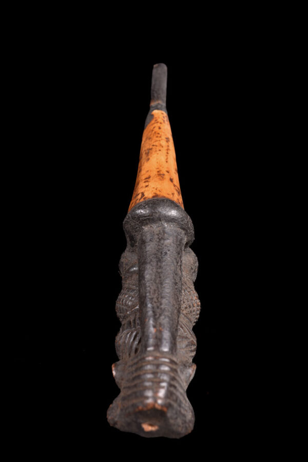 Ceremonial Pipe - Clay, Bone - Bamun - Cameroon