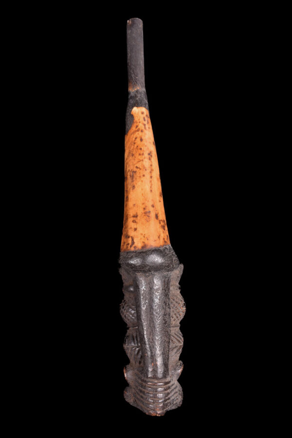 Ceremonial Pipe - Clay, Bone - Bamun - Cameroon