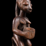 Divination bowl figure - Wood - Yoruba - Nigeria
