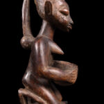 Divination bowl figure - Wood - Yoruba - Nigeria