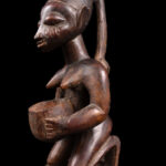 Divination bowl figure - Wood - Yoruba - Nigeria