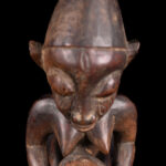Divination bowl figure - Wood - Yoruba - Nigeria